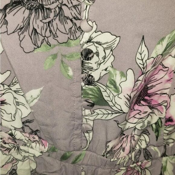 Torrid Challis Culotte Spaghetti Strap Floral Self Tie Sash Jumpsuit NWT | 2 - Picture 5 of 8